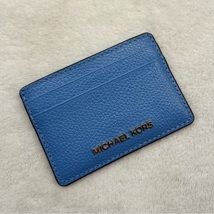 NWOT Michael Kors Blue Card Holder